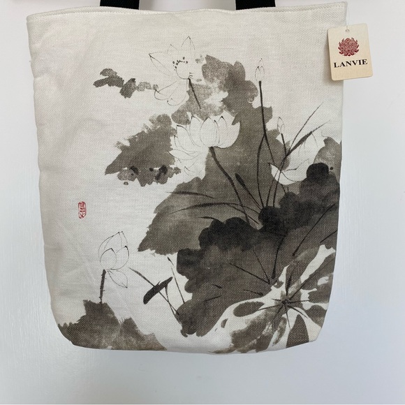 Handpainted new lovely totebag - Picture 2 of 6